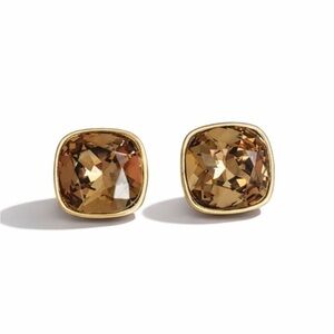 New! Smoky Quartz Post Earrings (3031) NWOT